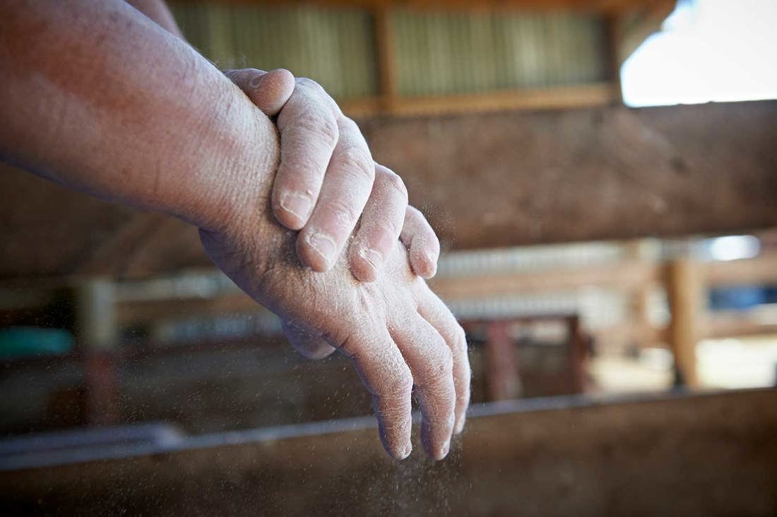 A closeup photo of someone's hands