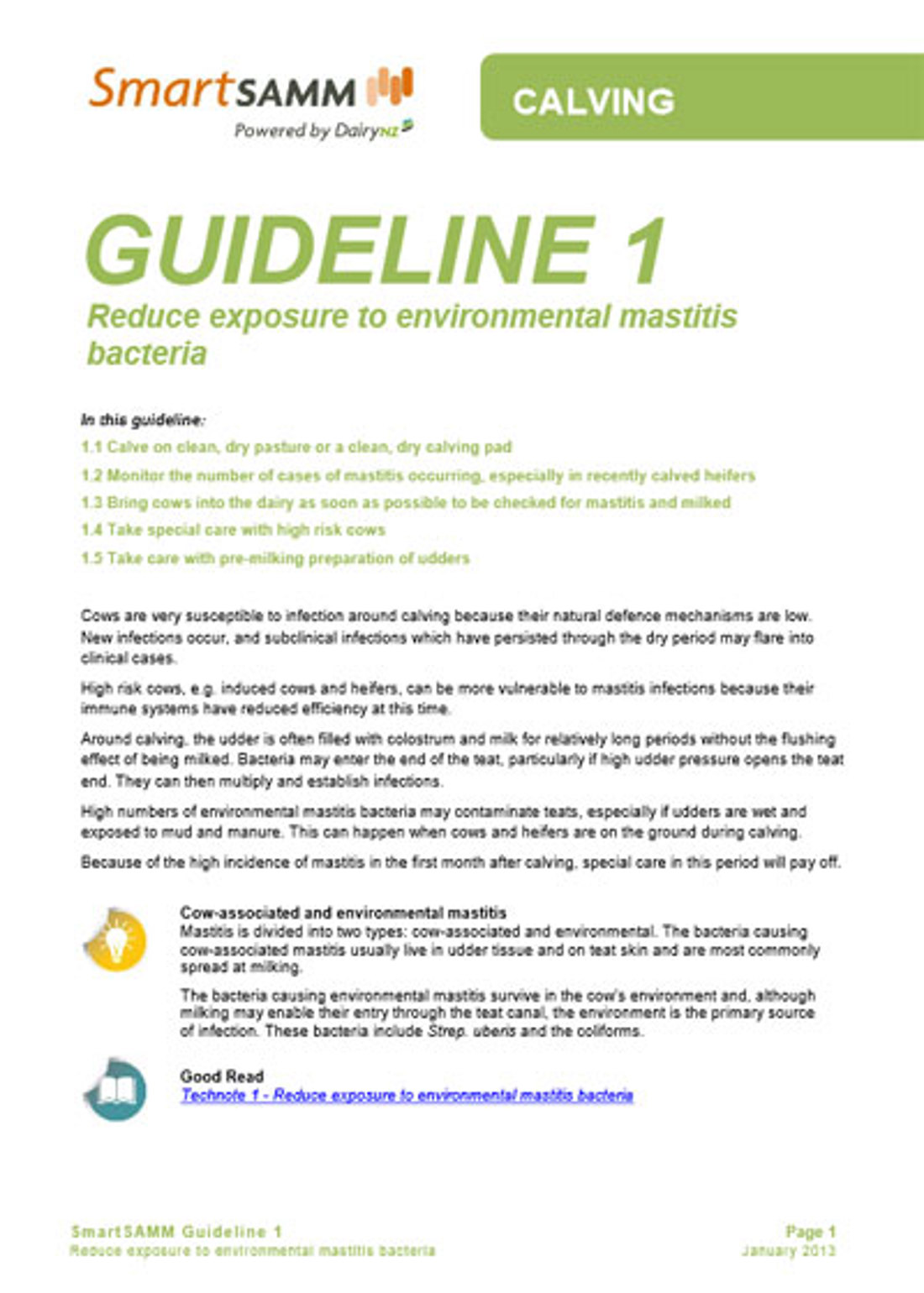 Guideline 1