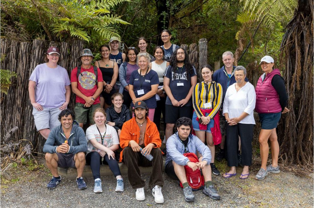 A group of Maori interns gathered for a photo