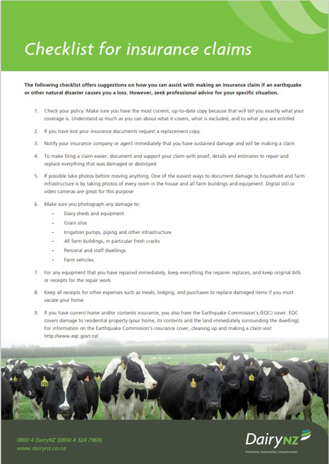 Checklist For Insurance Claims Image