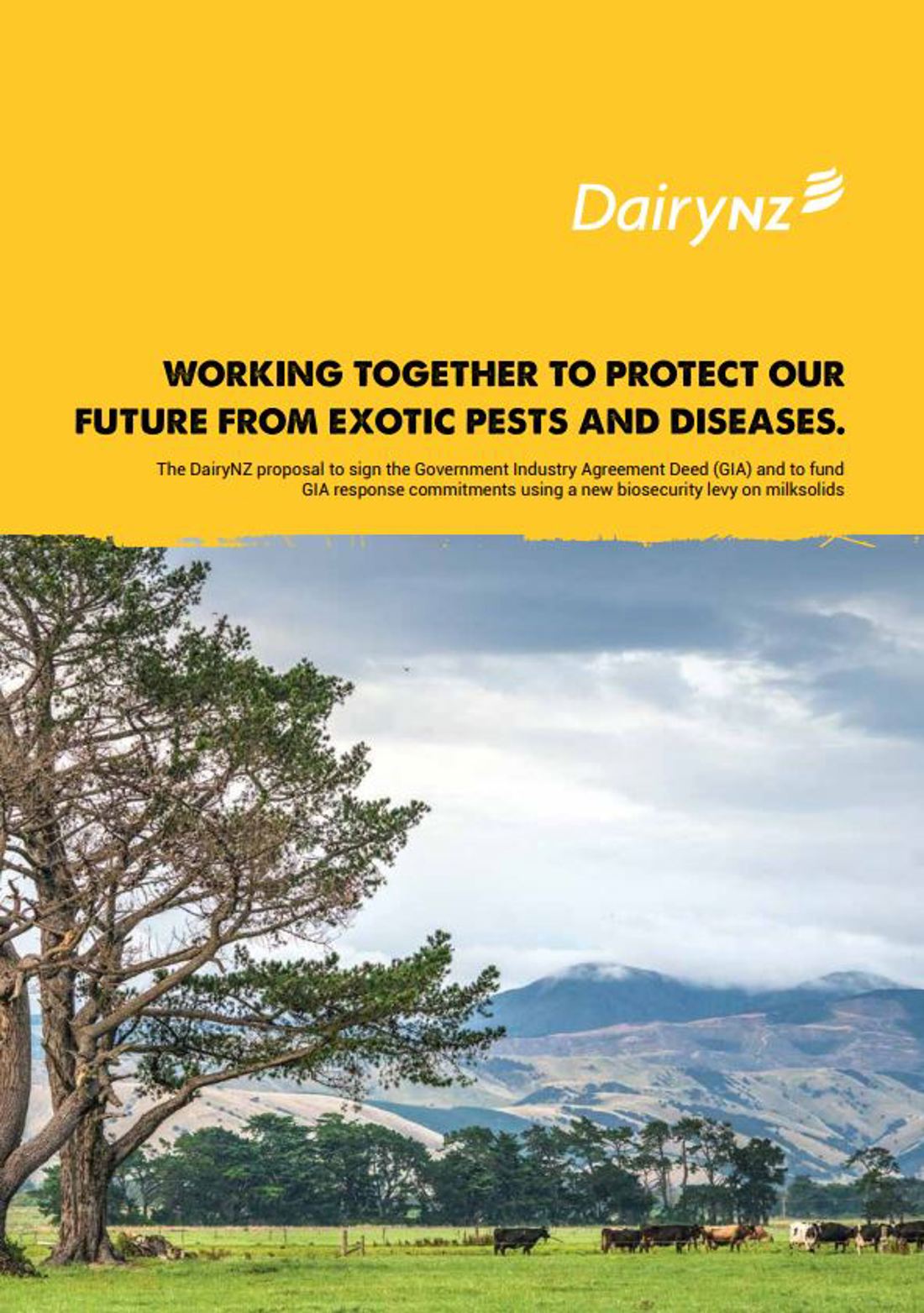 Working Together To Protect Our Future From Exotic Pests And Diseases Brochure Image