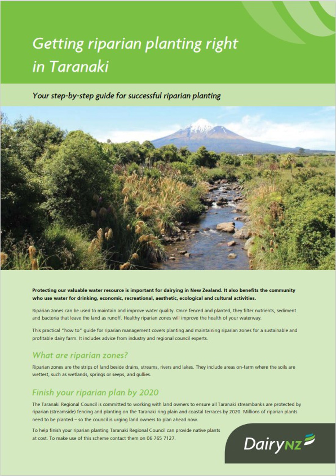 Getting Riparian Planting Right Taranaki Image