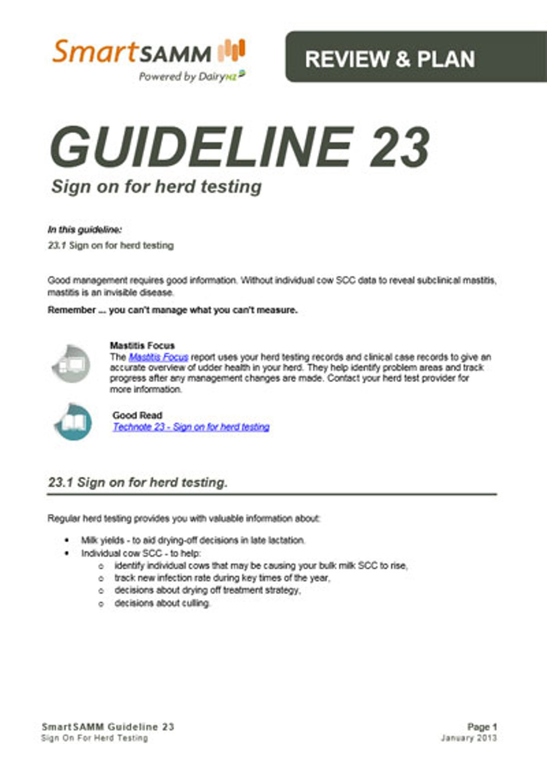 Guideline 23