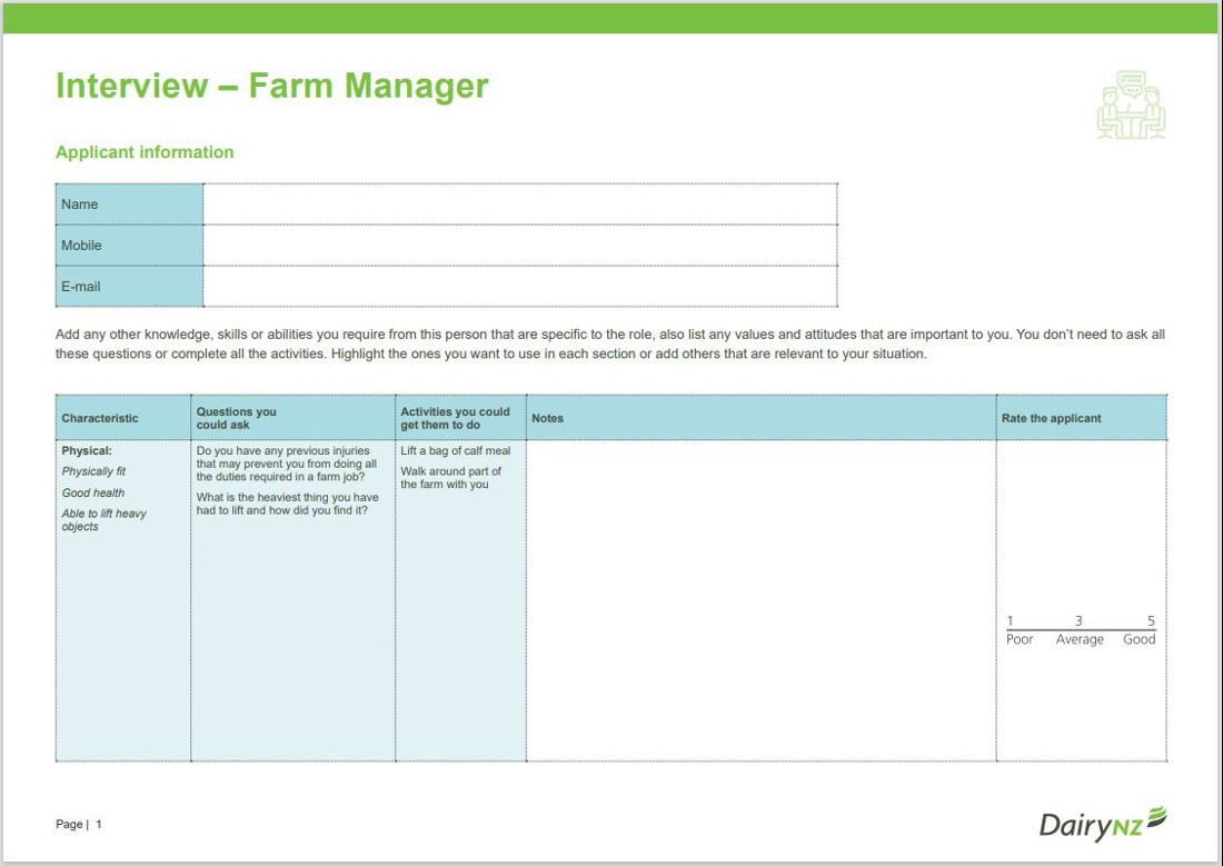 Interview Farm Manager Image
