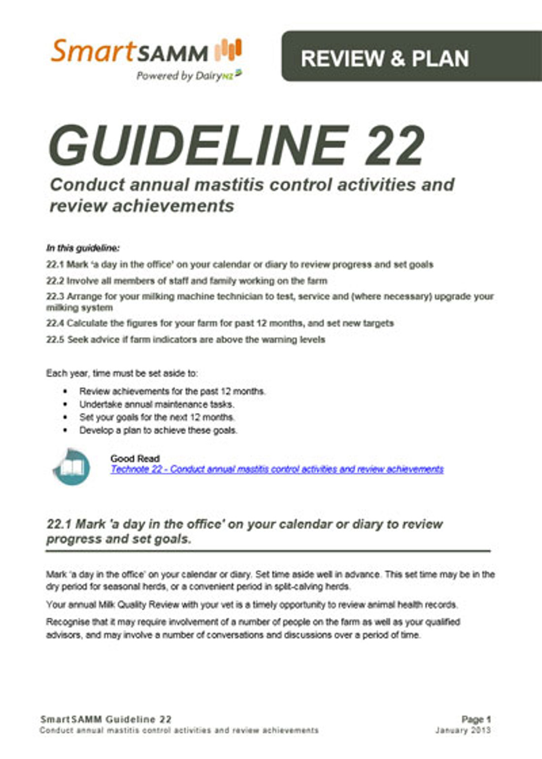 Guideline 22