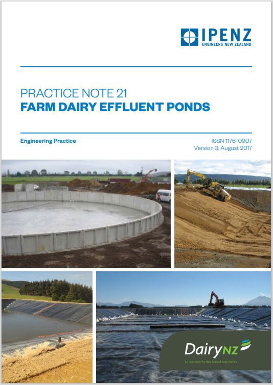 IPENZ Practice Note 21 Farm Dairy Effluent Ponds Image