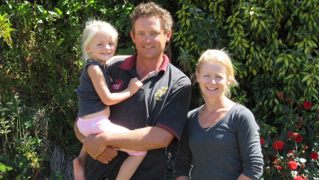 A lovely couple with an adorable daughter